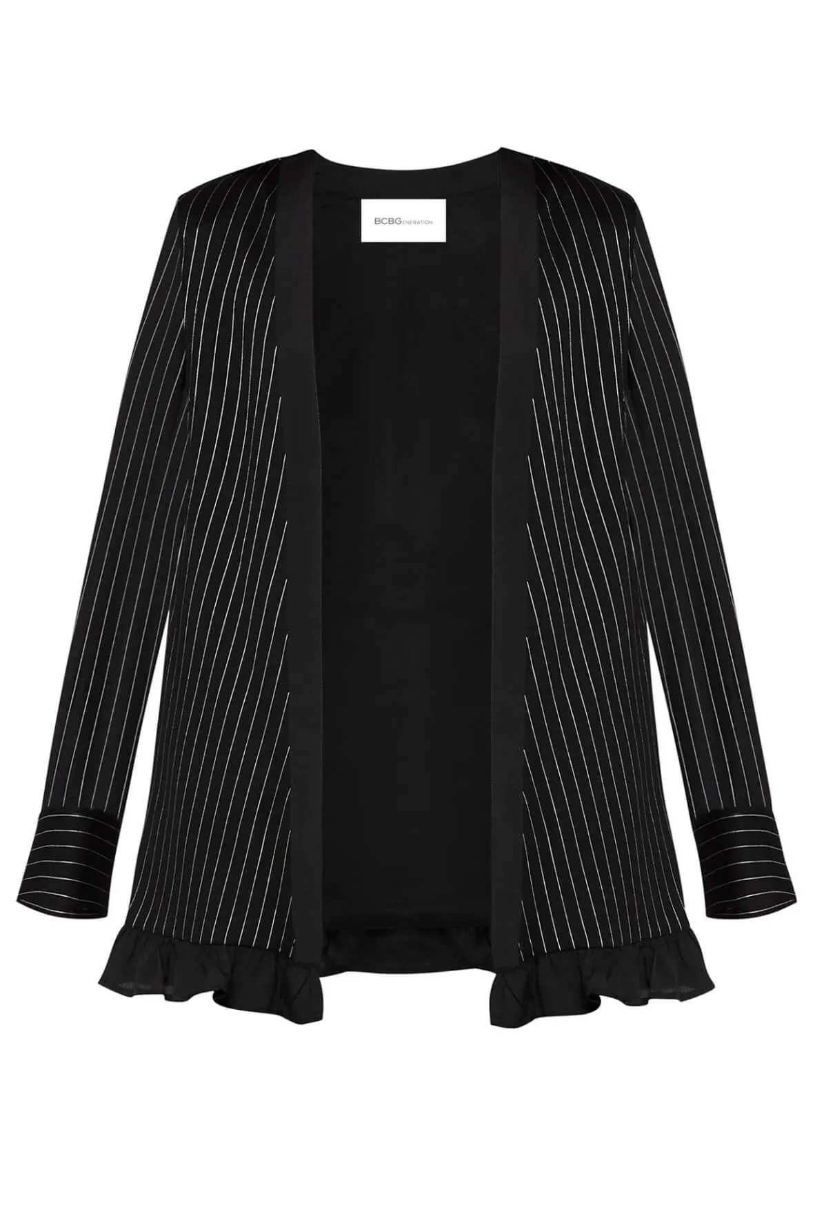 A-Line Ruffle Hem Blazer