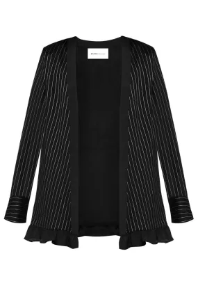 A-Line Ruffle Hem Blazer