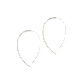 A Little Edge Threader Pull Through Earrings