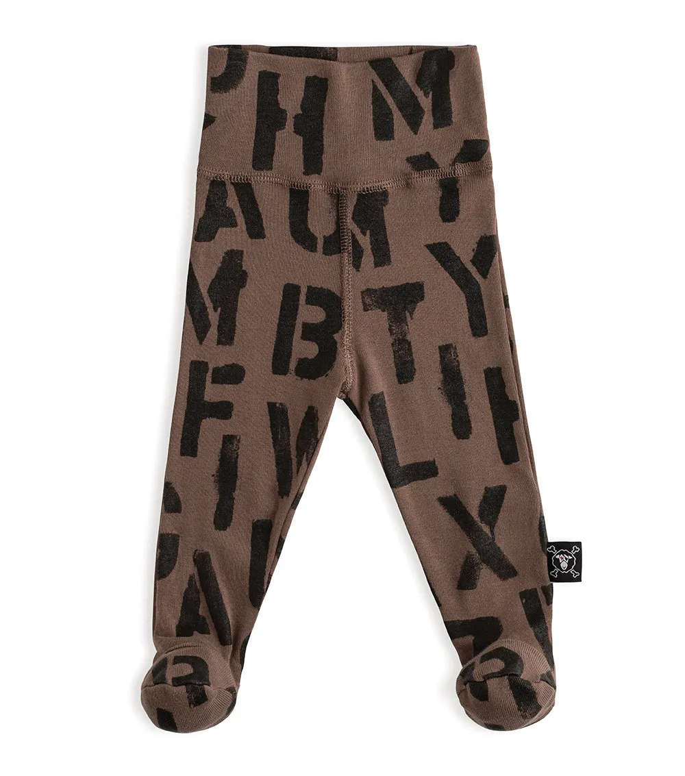 abc footed leggings