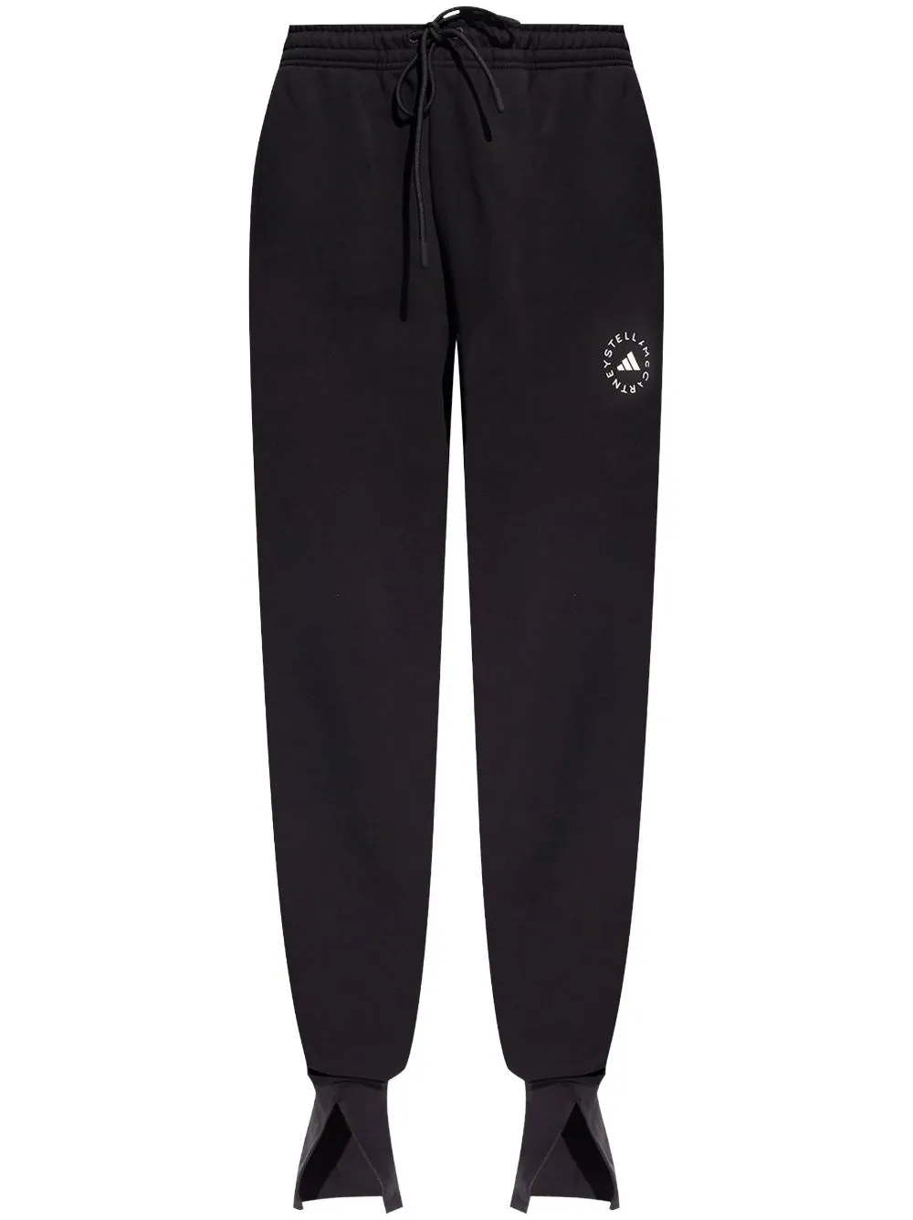 adidas by Stella McCartney logo print joggers - Black