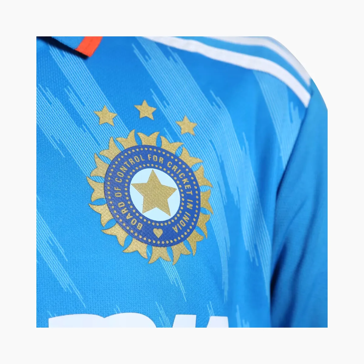 Adidas Cricket INDIA ODI REPLICA Kids Unisex Jersey (10-16 Years) -Bright Blue