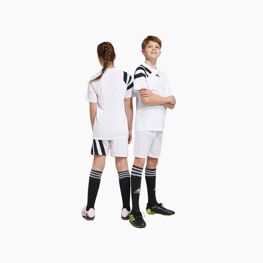 Adidas Fortore 23 Kids Unisex Football Jersey (10-14 Years)-White/Black