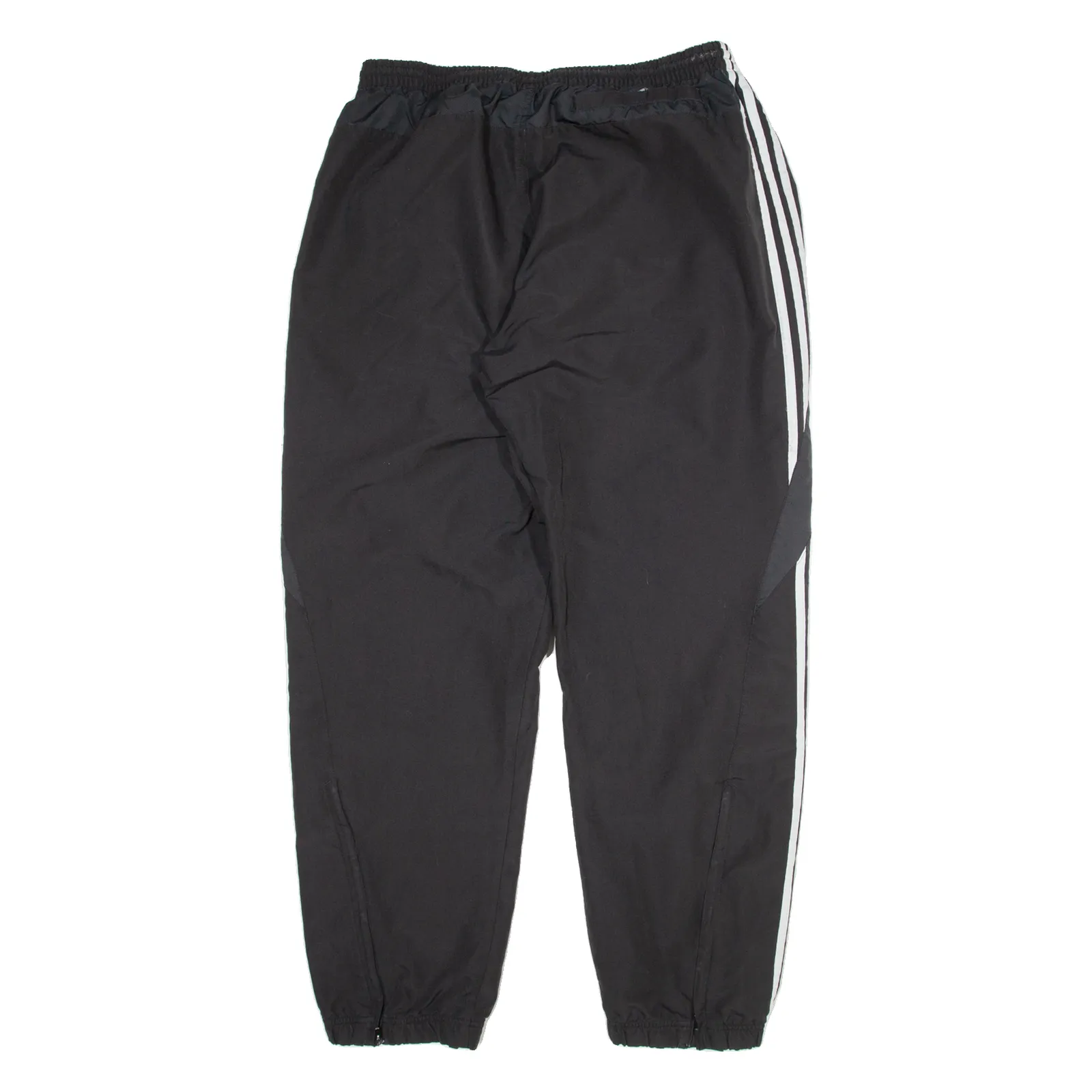 ADIDAS Mesh Linen Mens Joggers Black Tapered XL W38 L32