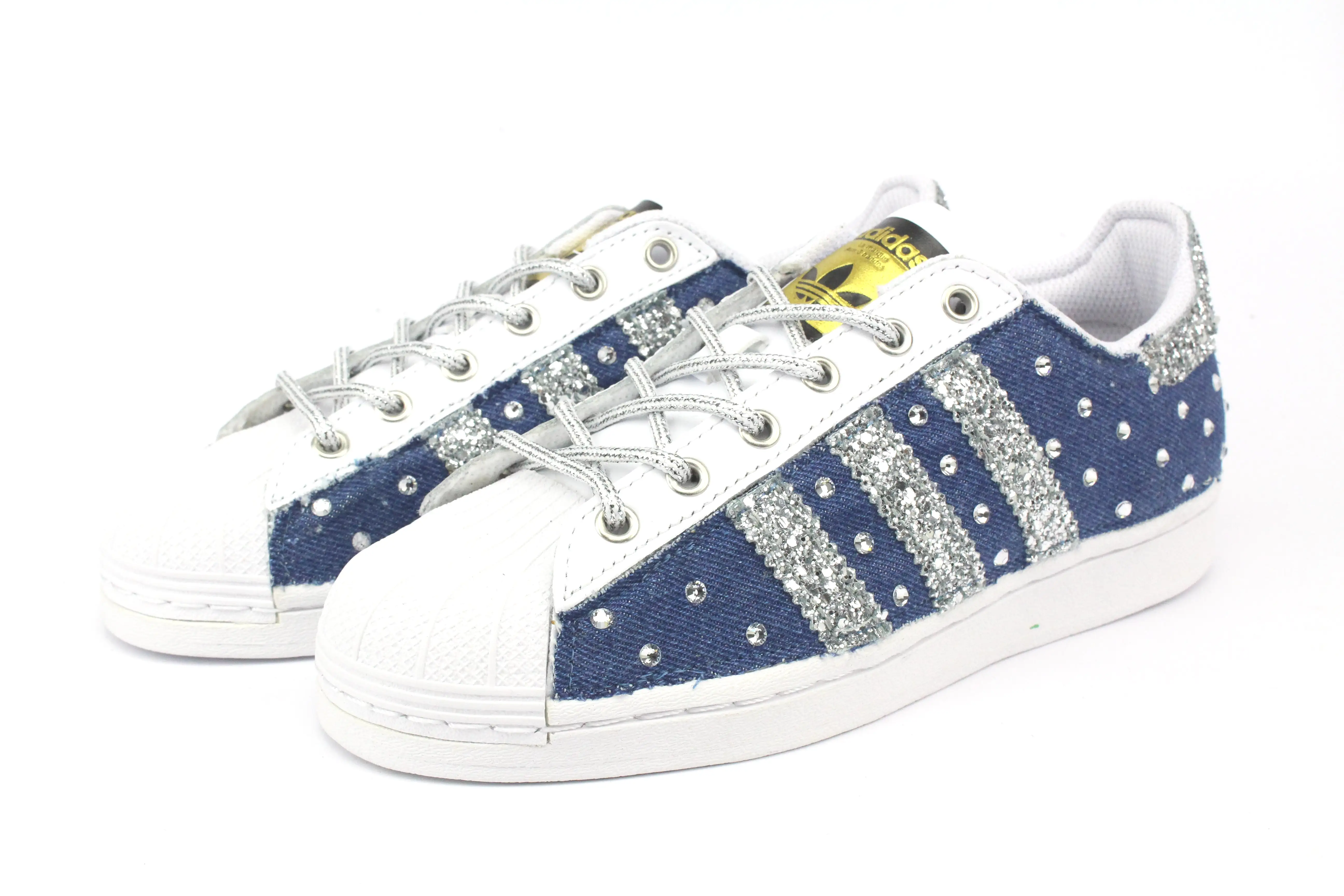 Adidas Superstar Denim Jeans & Strass Termo