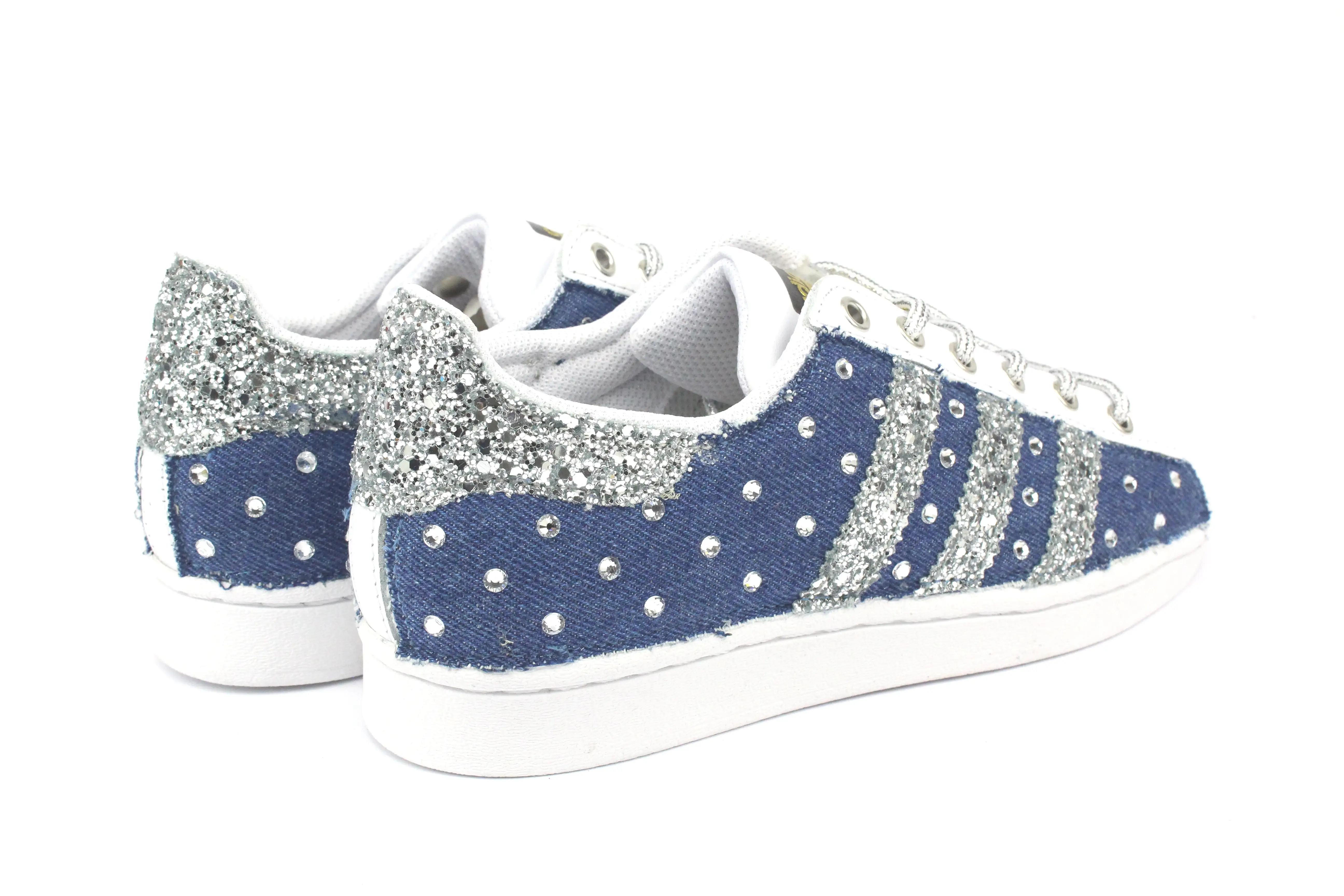 Adidas Superstar Denim Jeans & Strass Termo