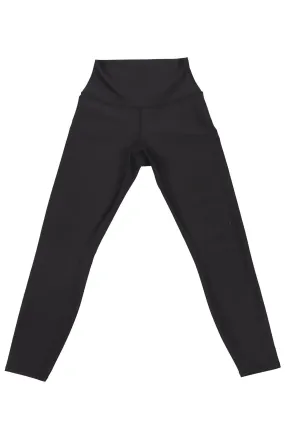 ALO YOGA BLACK JERSEY LEGGINGS SMALL