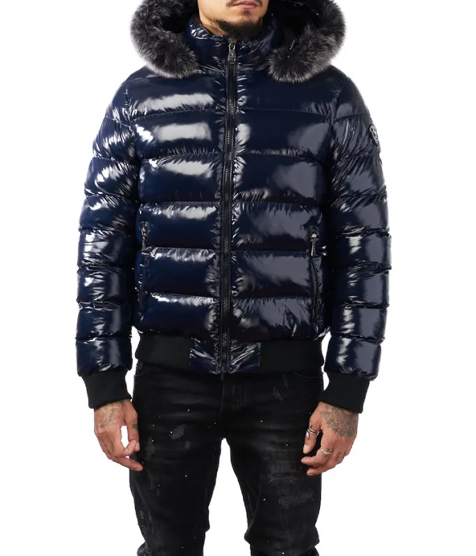 Avenue George V Paris Down Navy Jacket - The Puffer Jackets