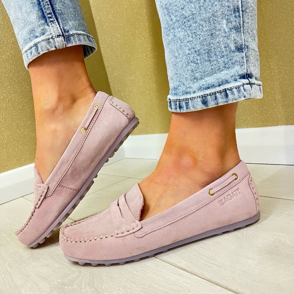 BAGATT Rose Suede Leather Loafer