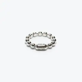 Ball Chain Ring Smooth - A - 925 Silver