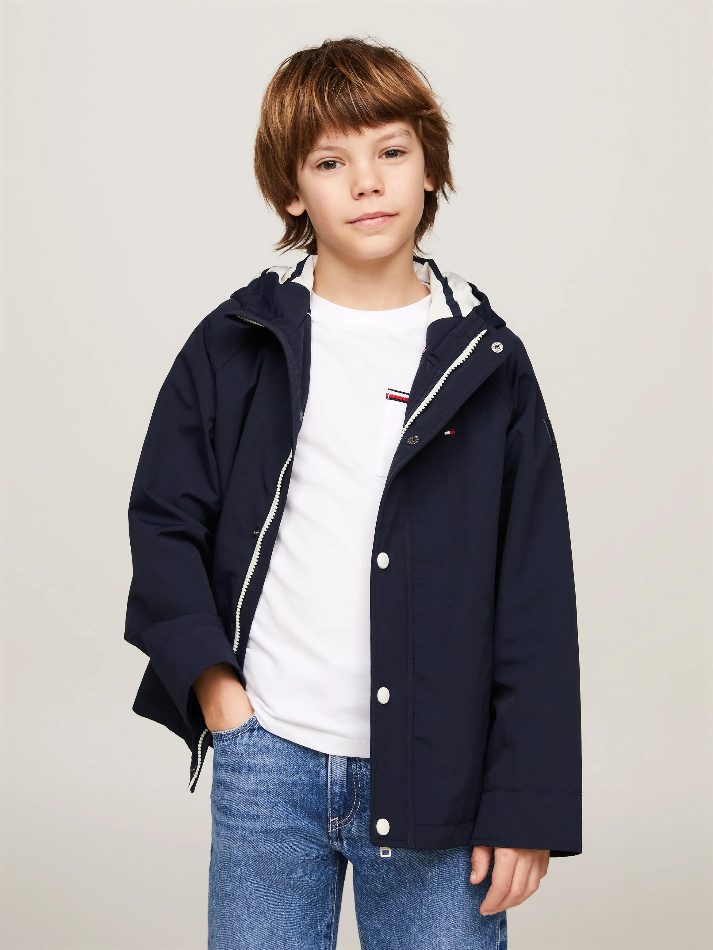 Boys 3-7 Lightweight Hooded Parka | Coats & Jackets | Tommy Kids