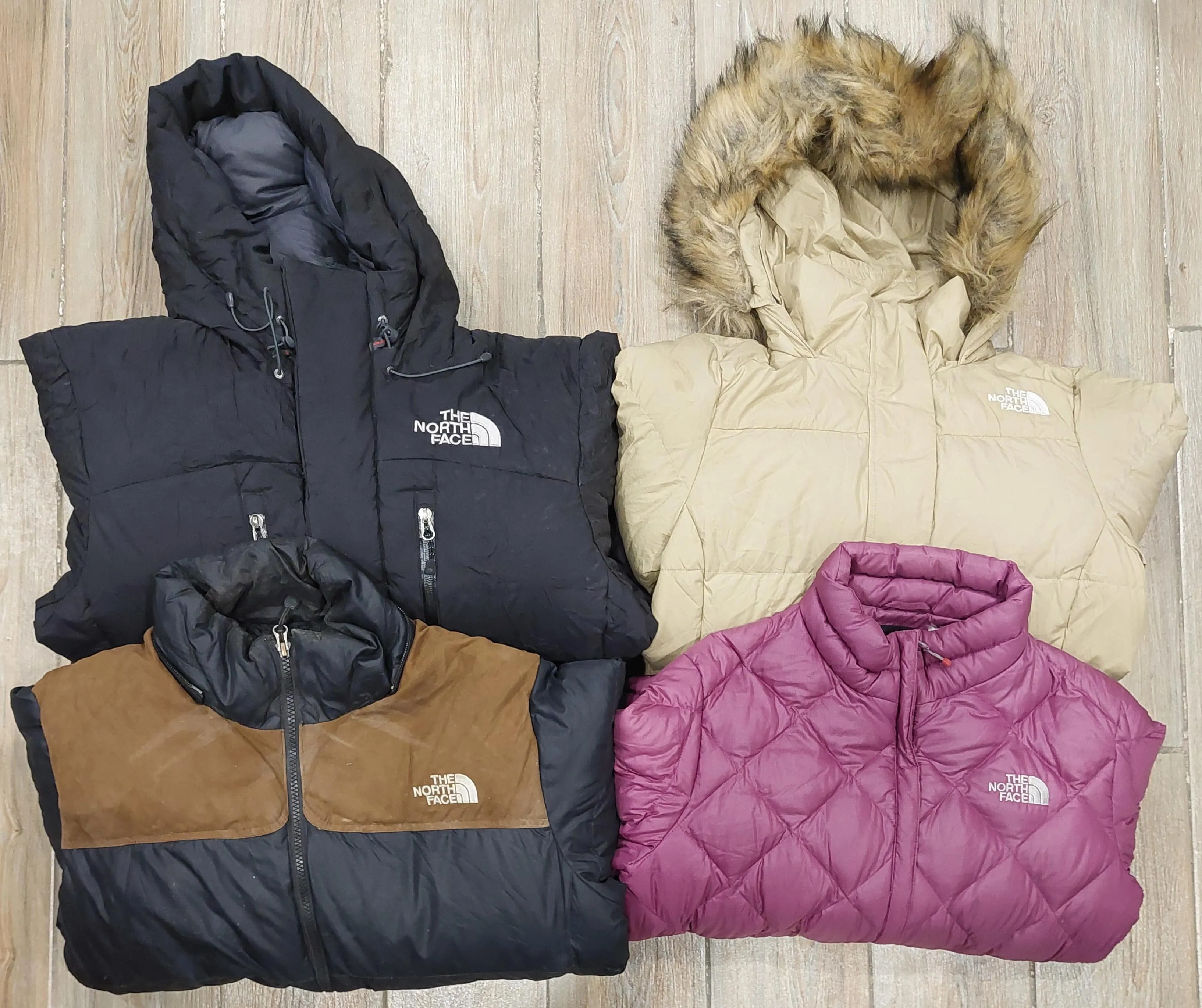 Branded The North Face Puffer Jackets - 5 Pieces