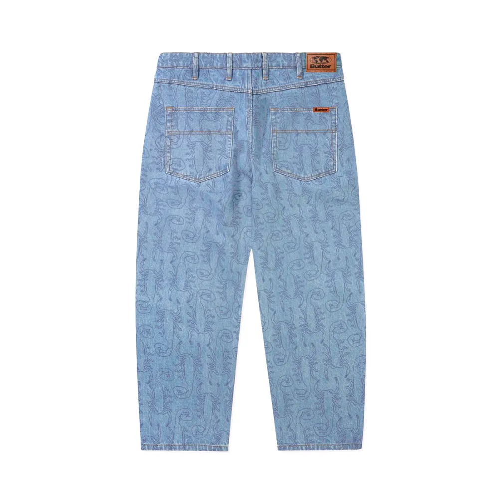 Butter Goods Scorpion Denim Jeans Washed Indigo