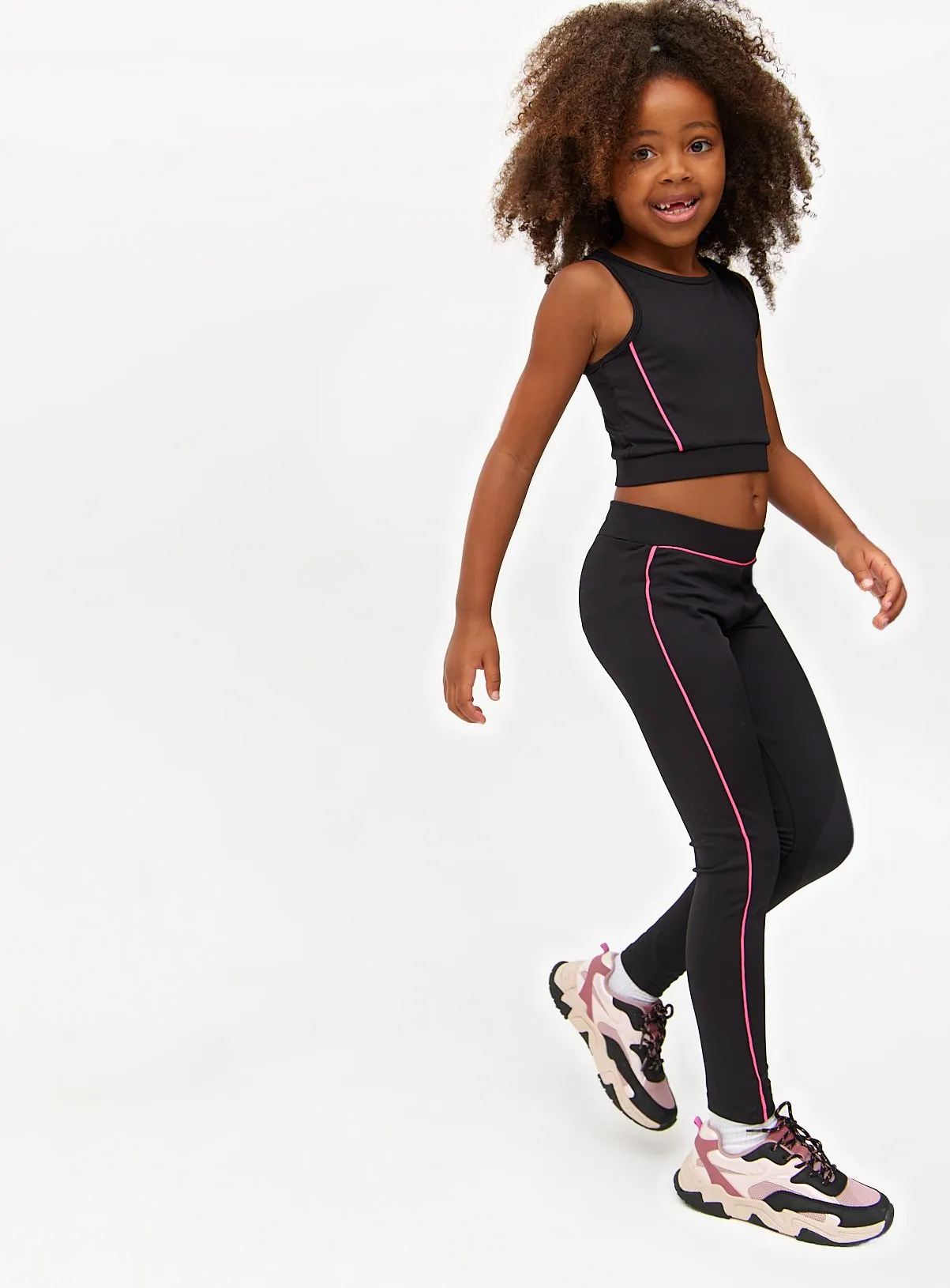 Buy Cropped Top, Leggings & Sweatshirt Activewear 3-Piece Set 6 years | Sportswear | Tu