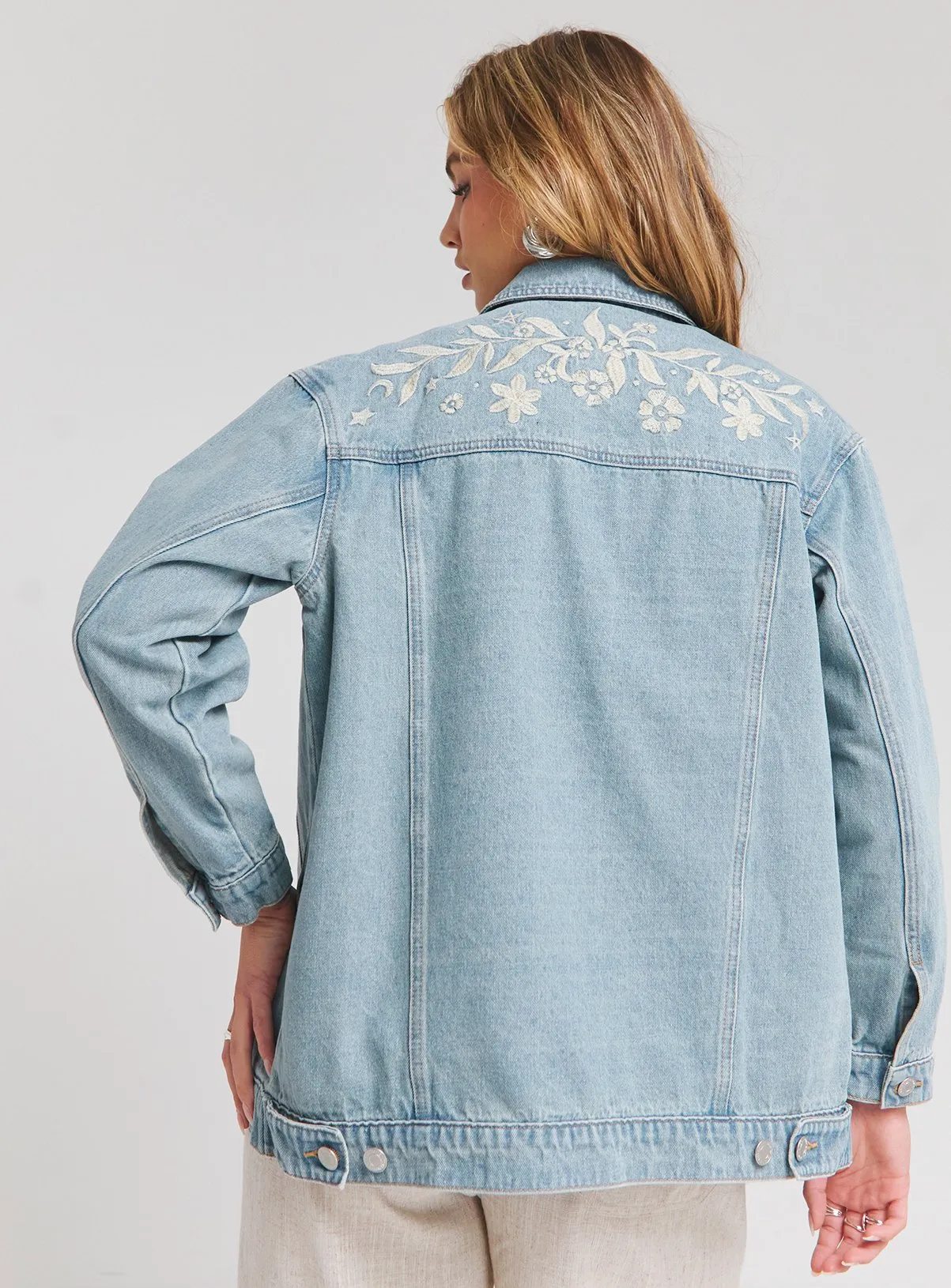 Buy SIMPLY BE Western Embroidered Jacket 14 | Denim jackets | Tu