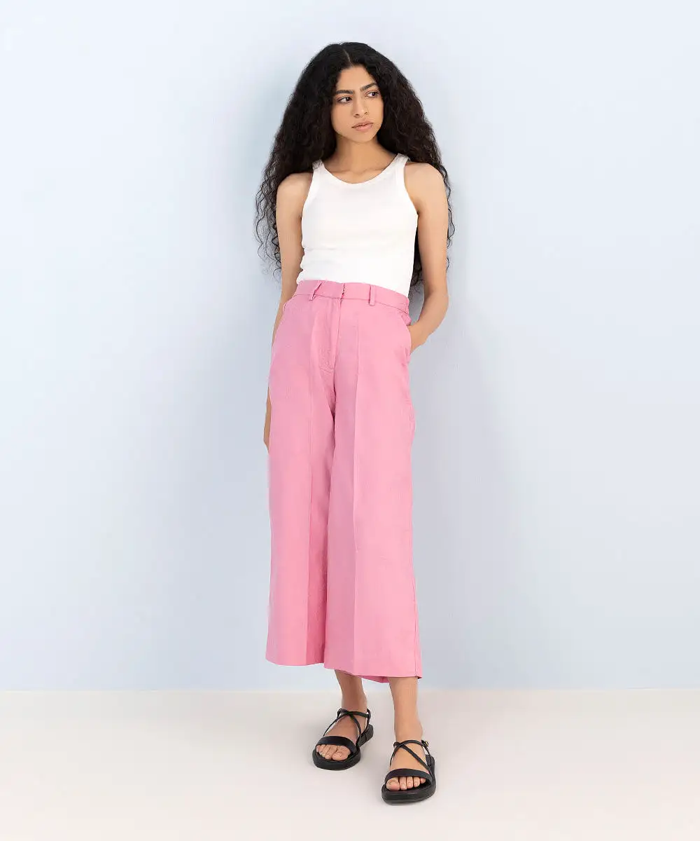 Cotton Jacquard Culottes