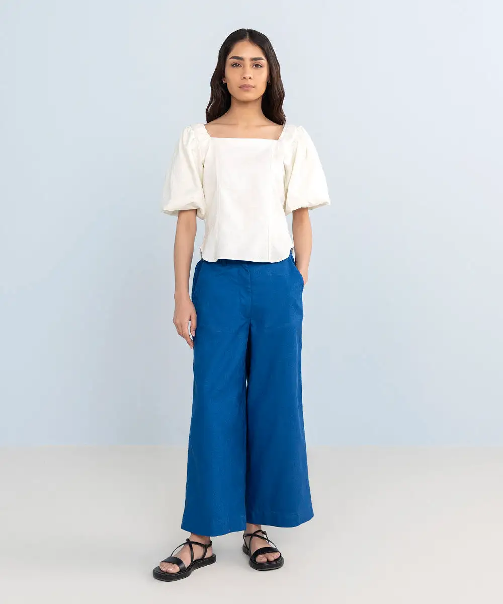 Cotton Jacquard Culottes