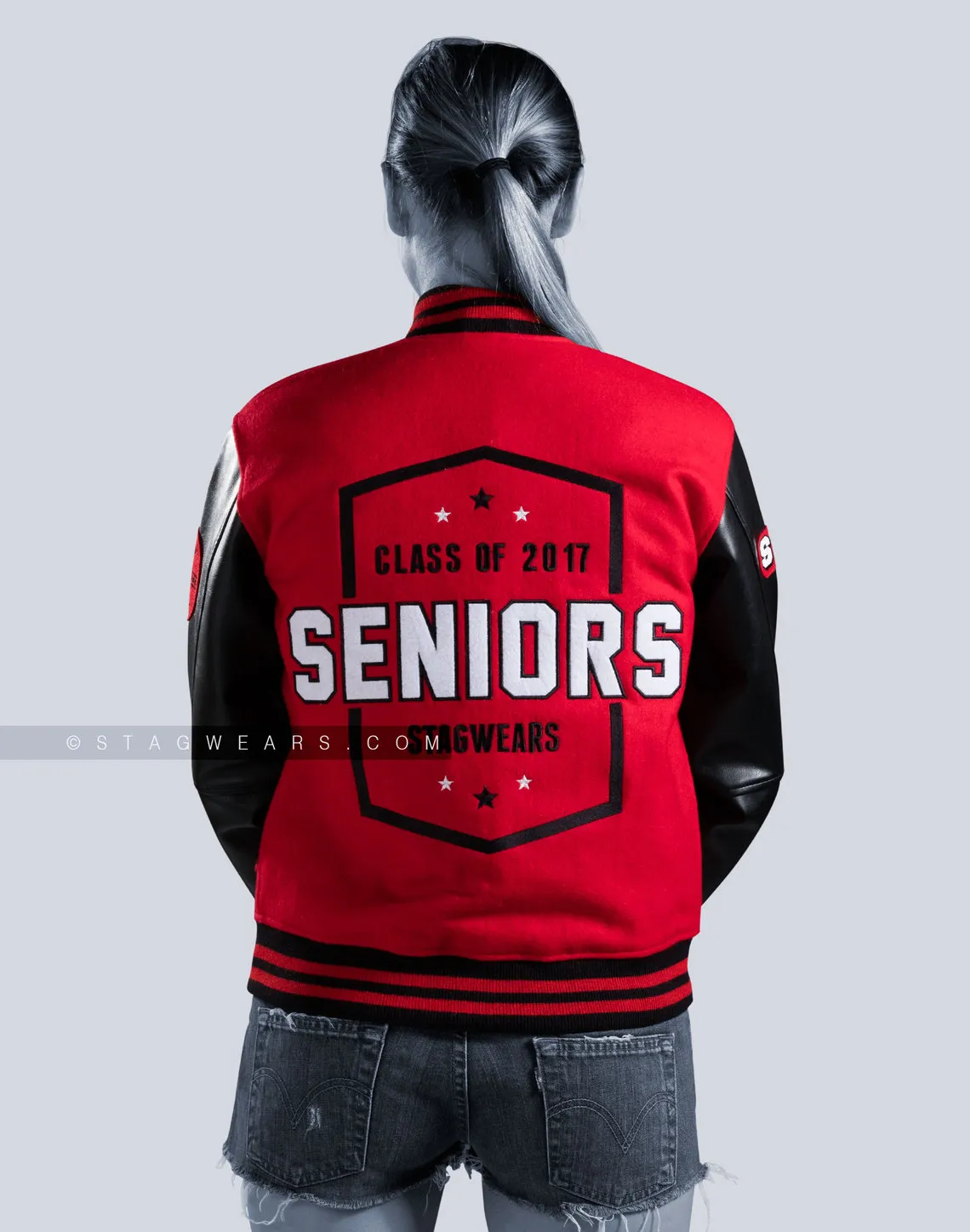 Custom Faux Leather Letterman Jackets | Vinyl Sleeves