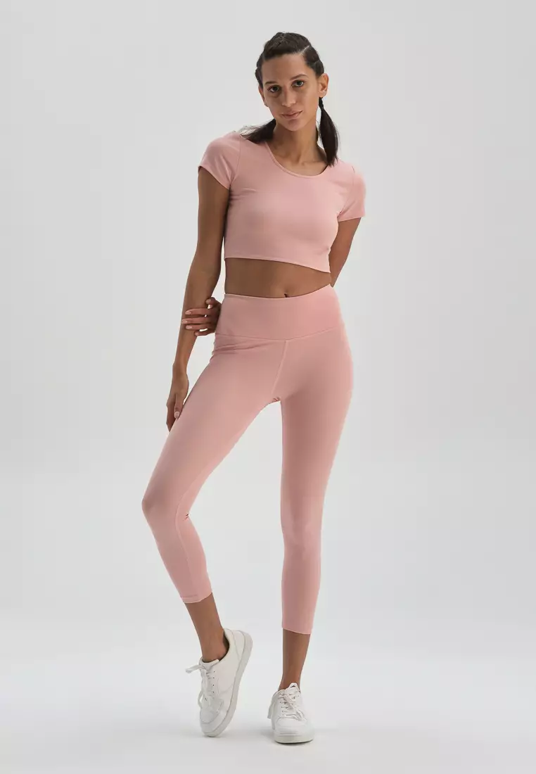 DAGİ Pink Legging, Slim Fit, Activewear for Women