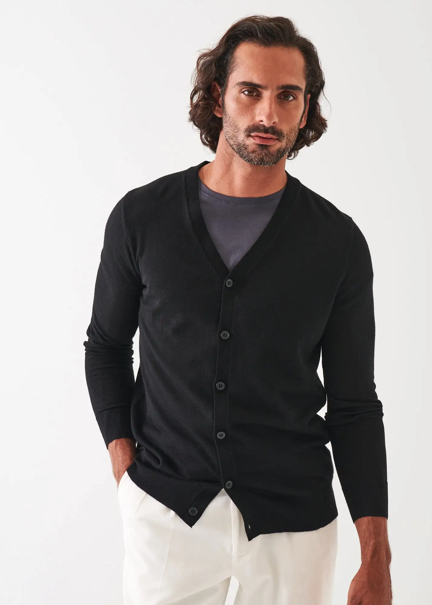 EXTRA-FINE MERINO CARDIGAN