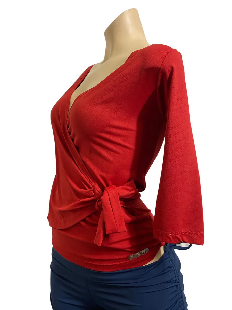 Final Sale! Bia Brazil Activewear Crossover Wrap Top TT802