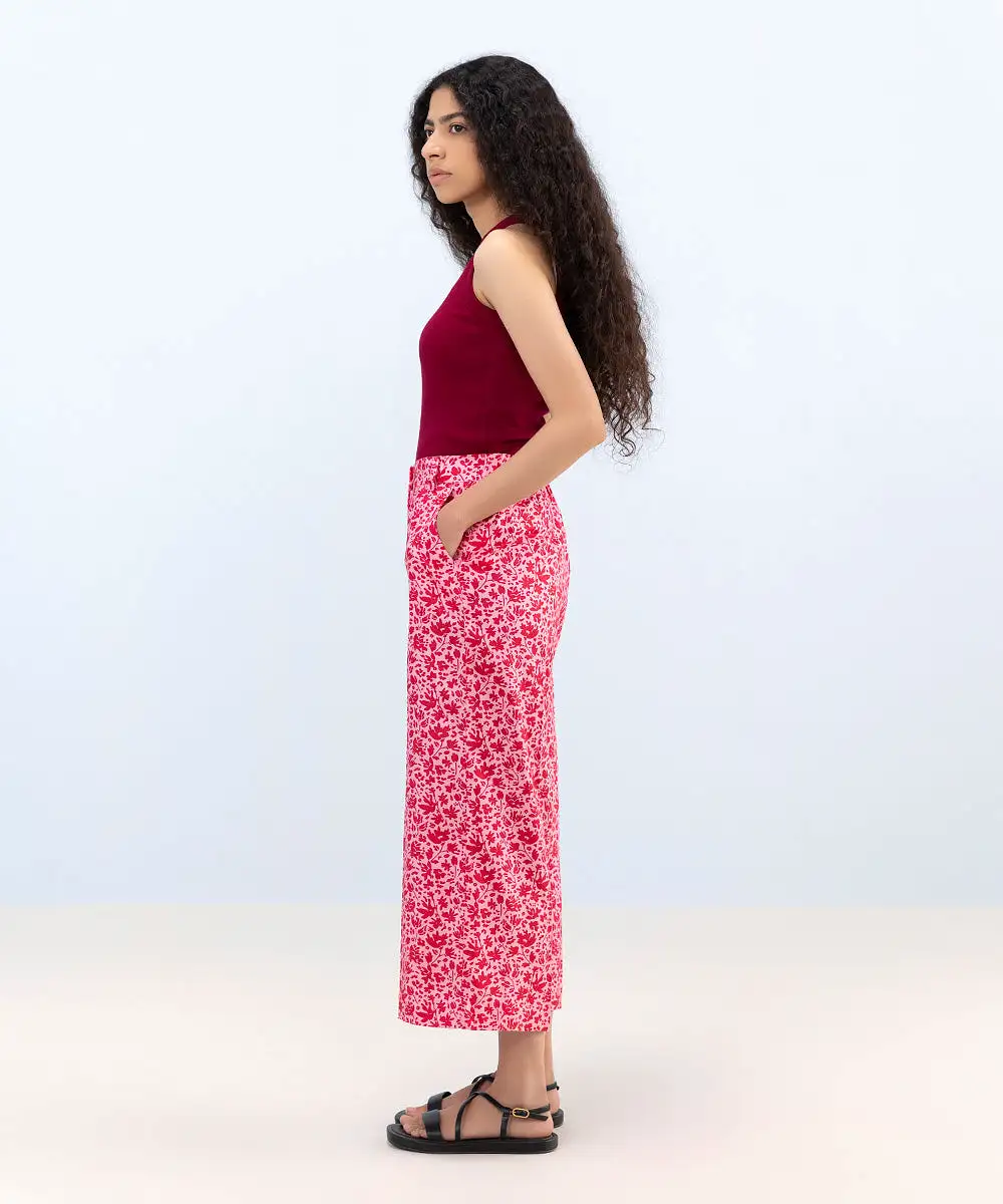 Floral Printed Culottes