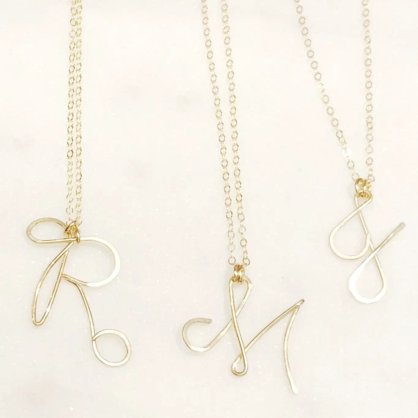 Gold Initial Necklace