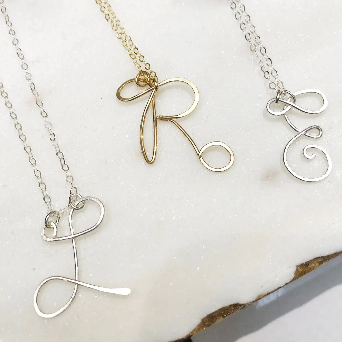 Gold Initial Necklace