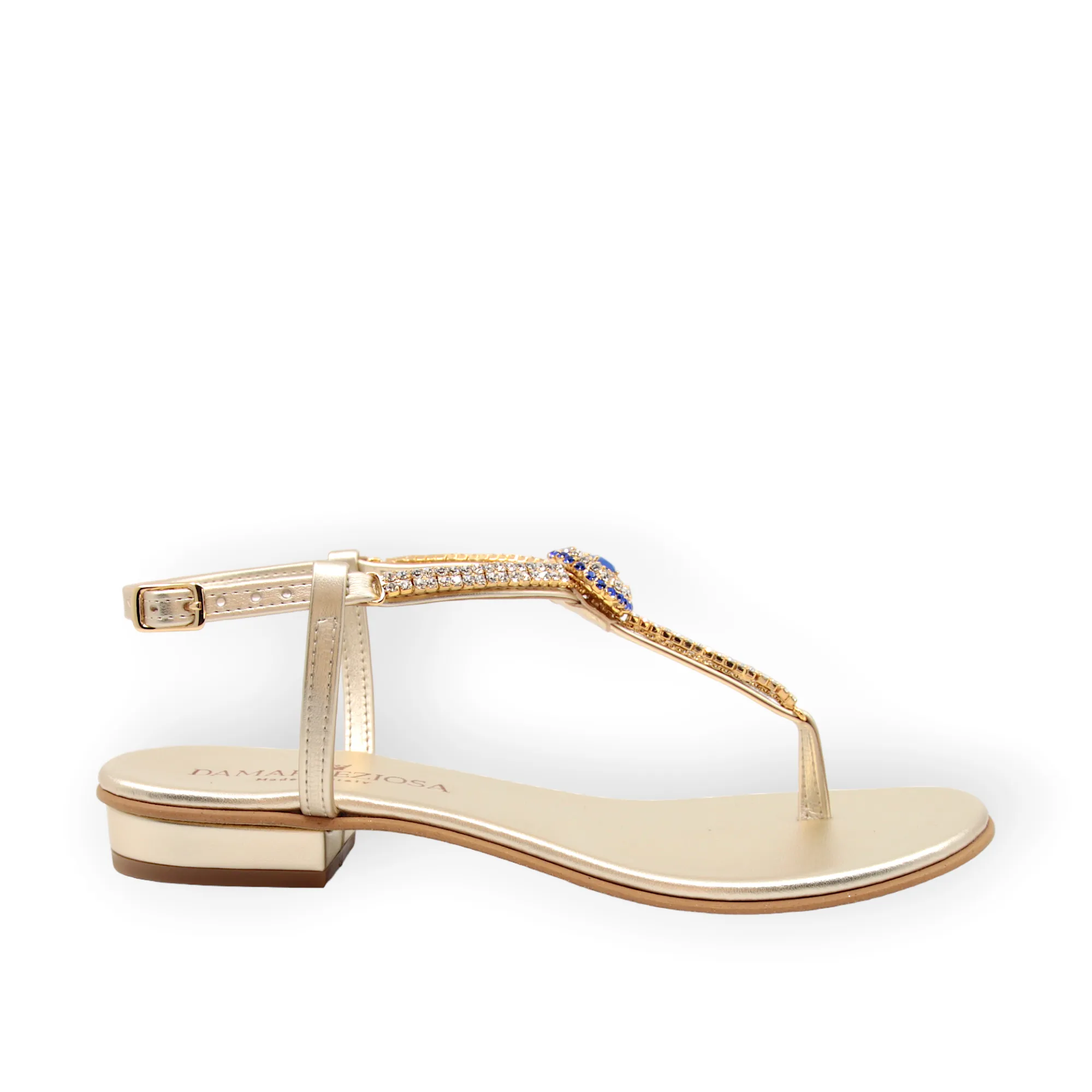 Grace flat sandal sapphire