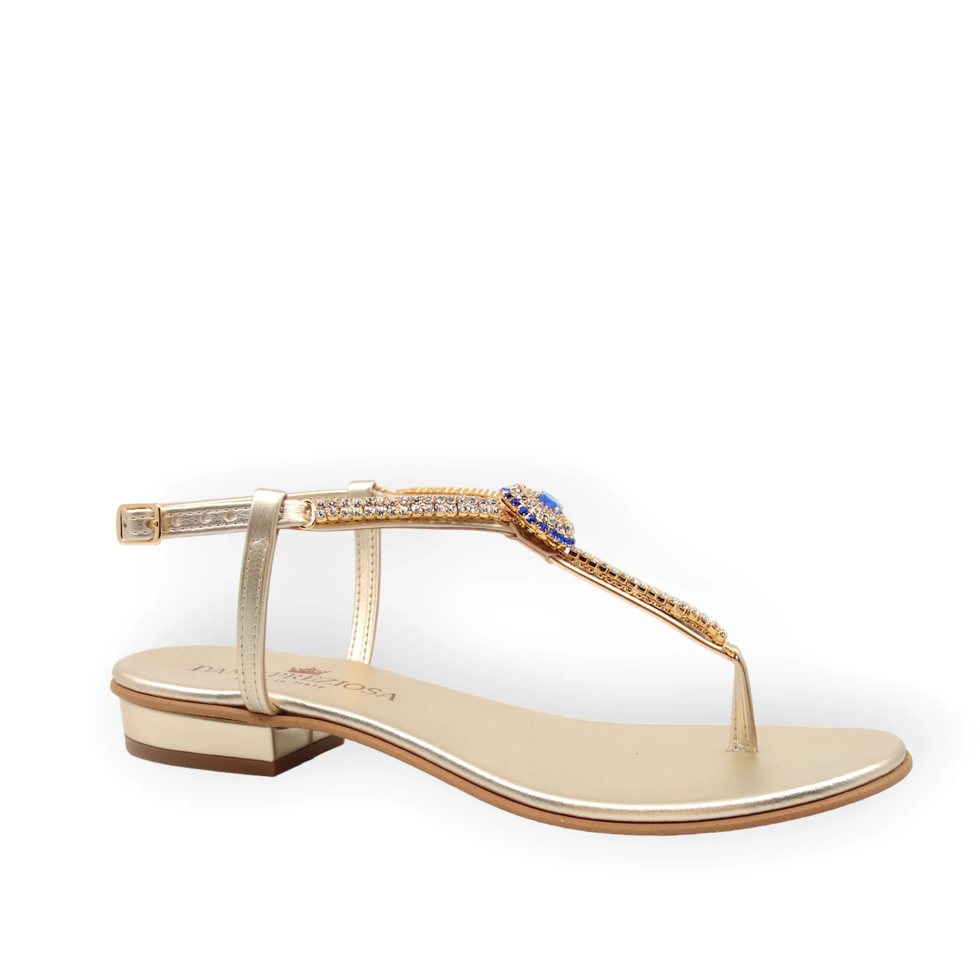 Grace flat sandal sapphire