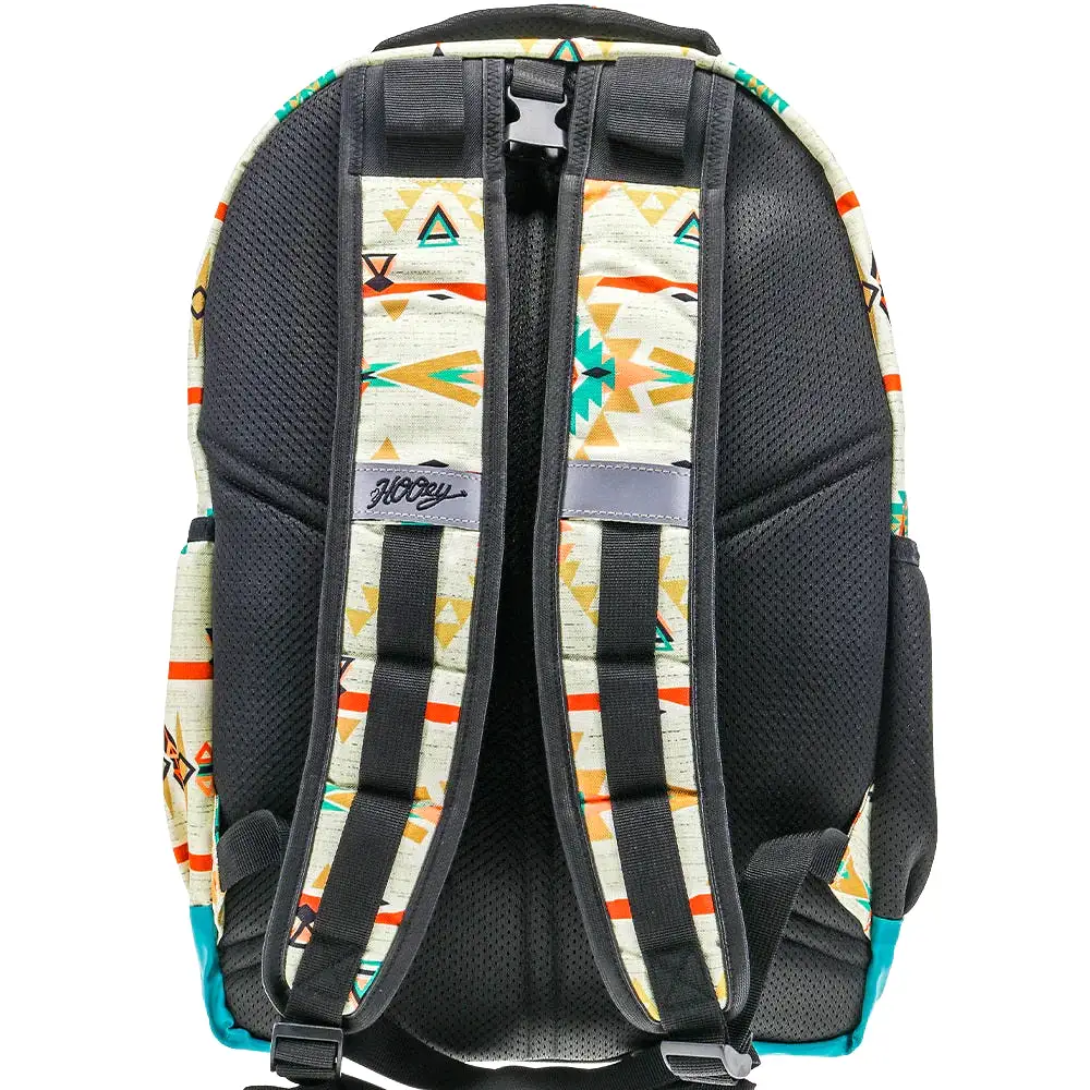 'Hooey' Ox Backpack - Cream Aztec / Turquoise