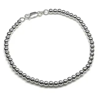 Iron Clay Sterling Silver Ball Bracelet