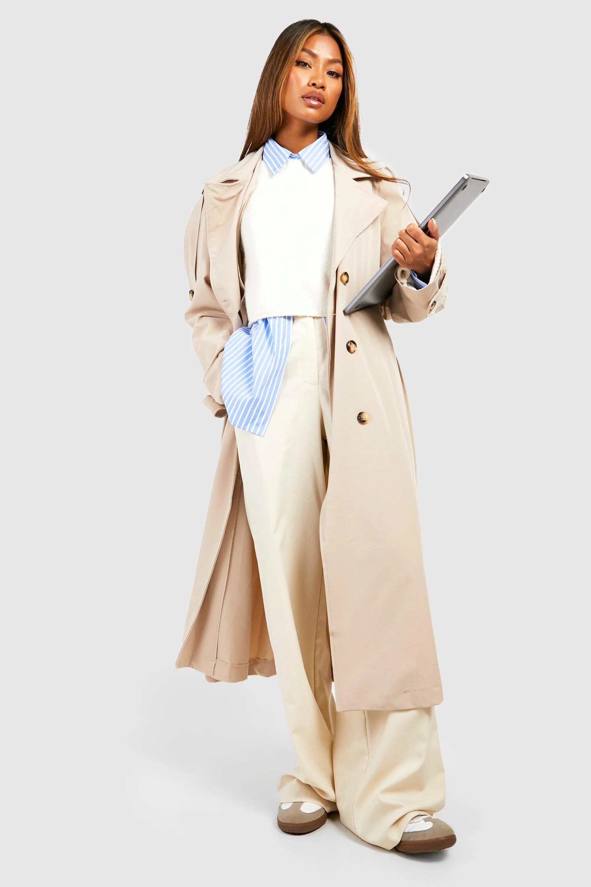 Jackets & Coats | Maxi Trench Coat | boohoo