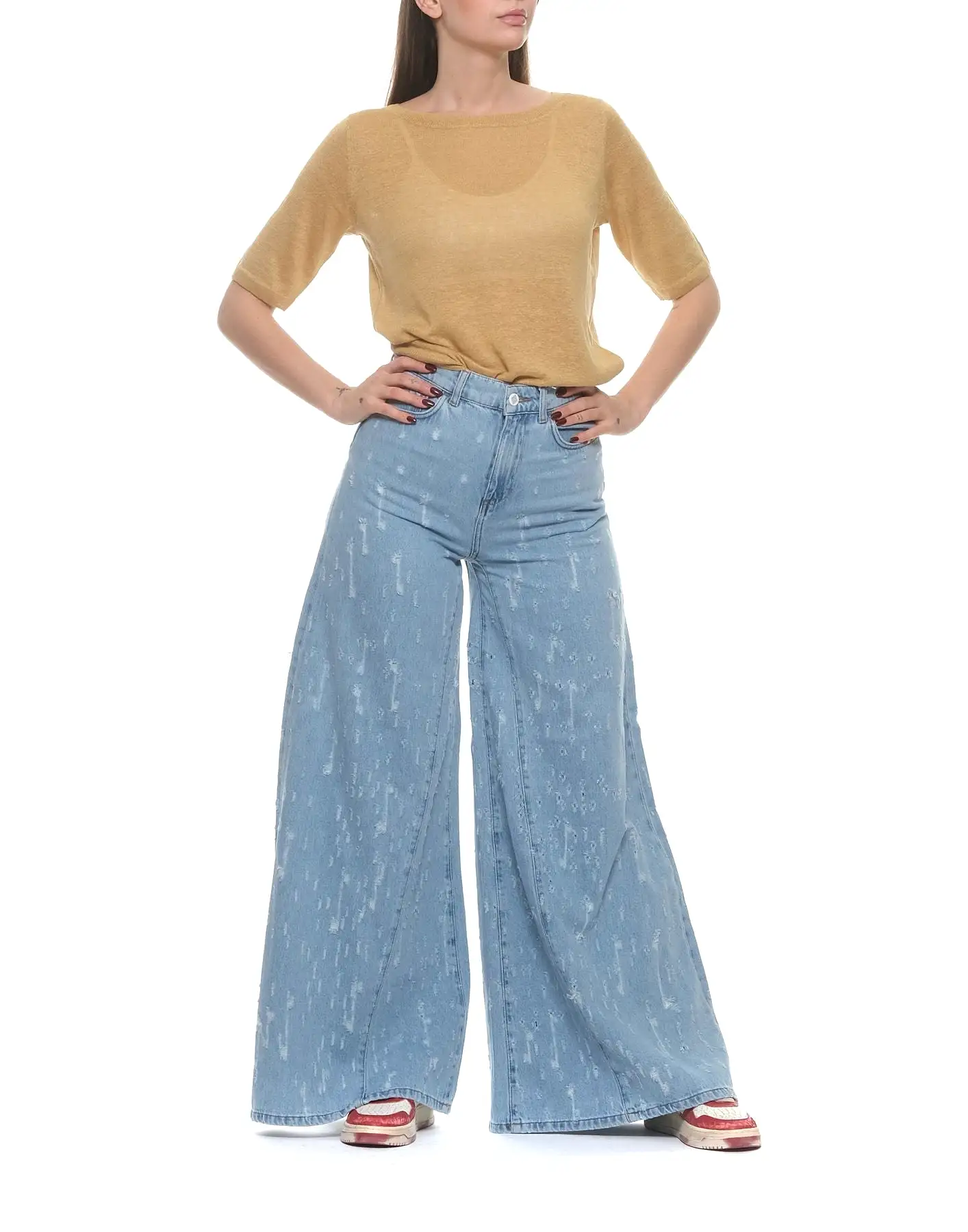 Jeans for woman AMD002D3802021 TURN APART Amish