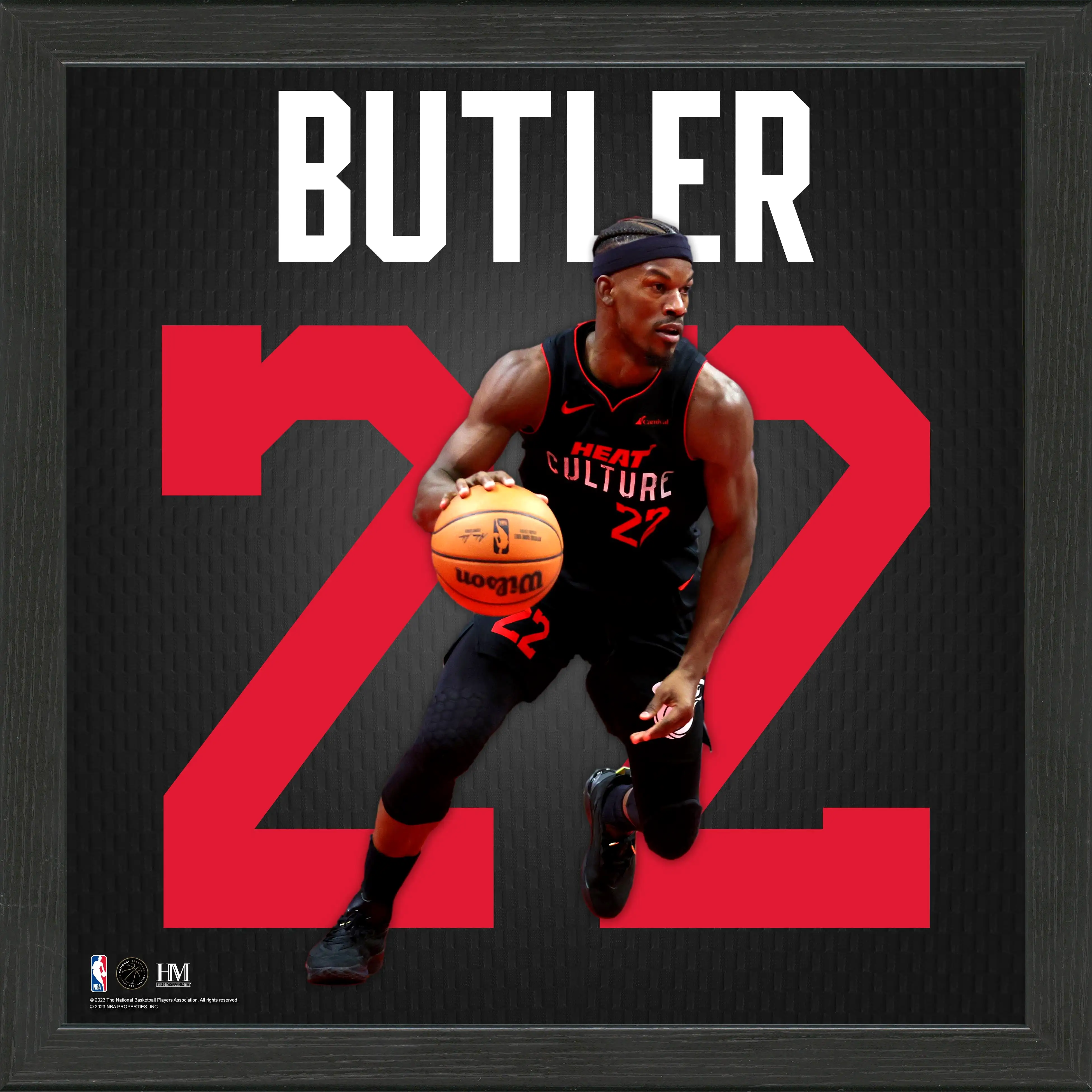 Jimmy Butler Miami HEAT Culture IMPACT Jersey 13 x 13 Frame