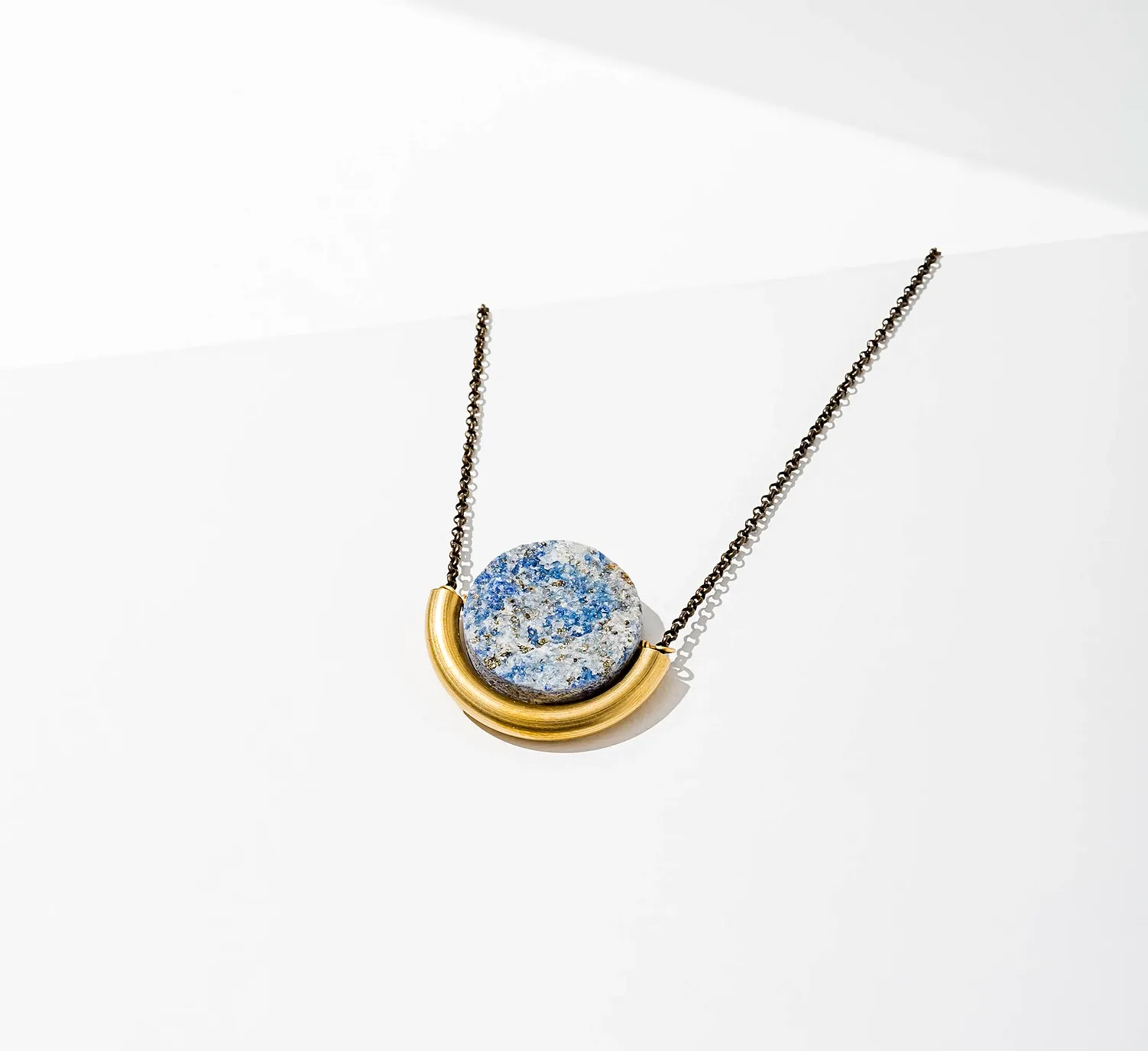 Lapis Sun & Moon Necklace