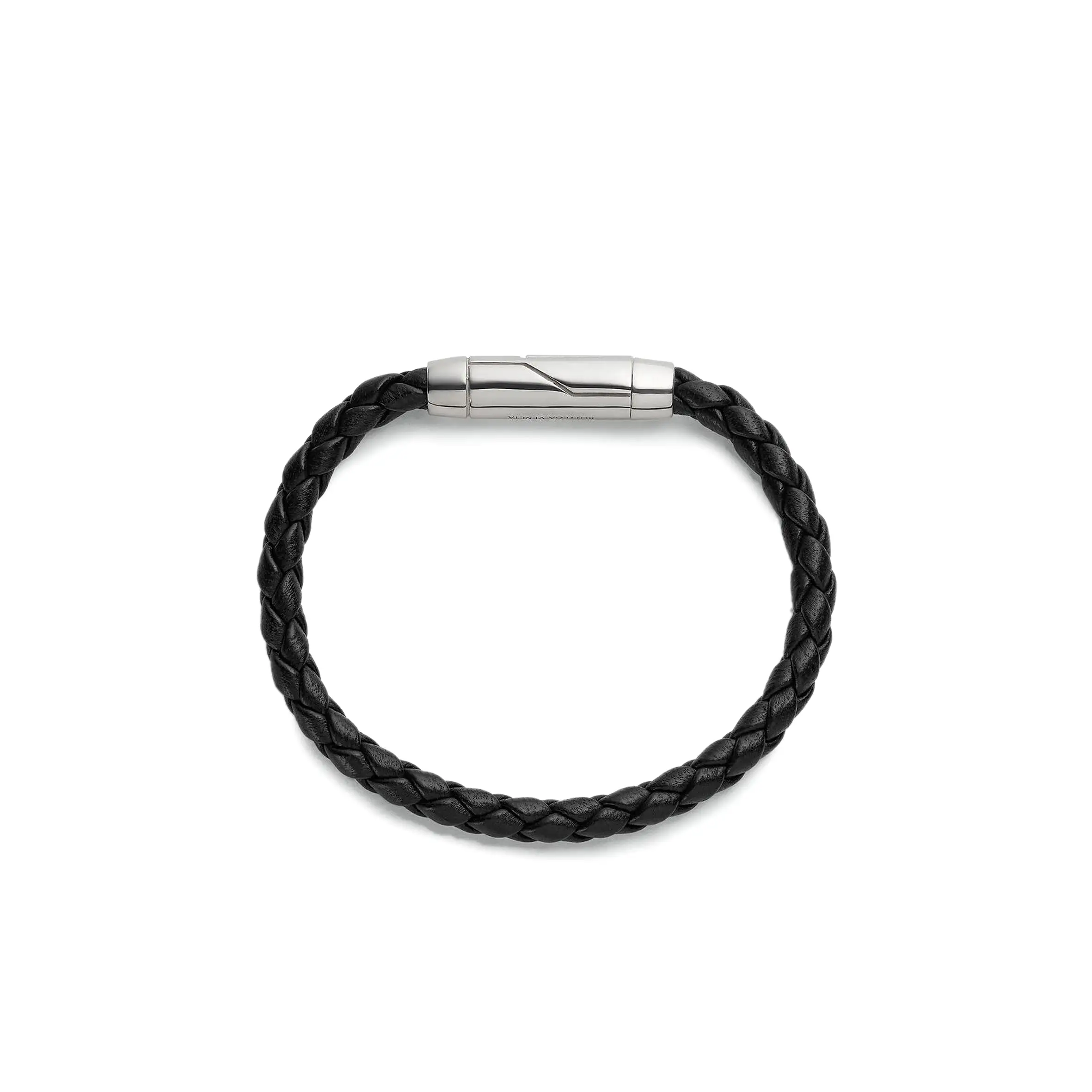 Leather Woven Bracelet, Black