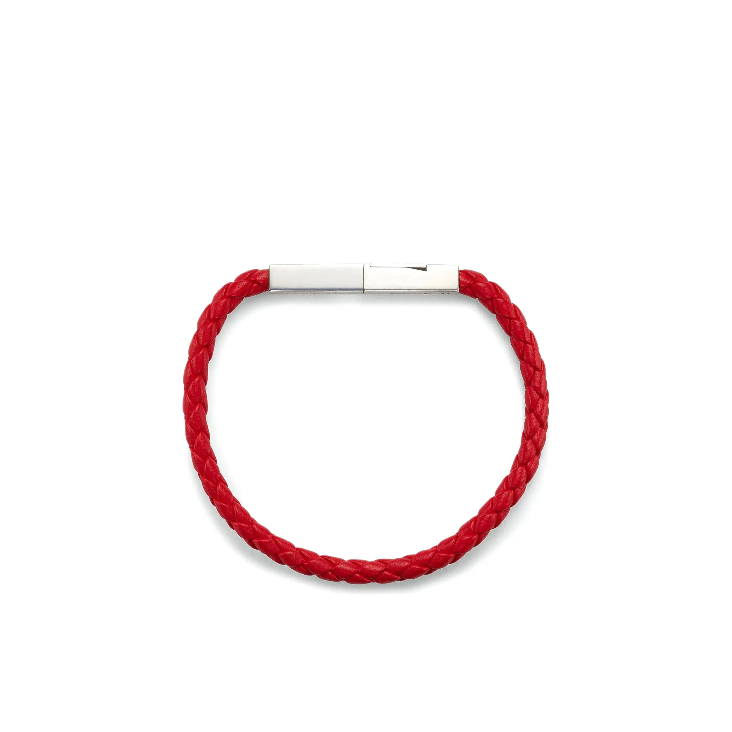 Leather Woven Bracelet, Redstone