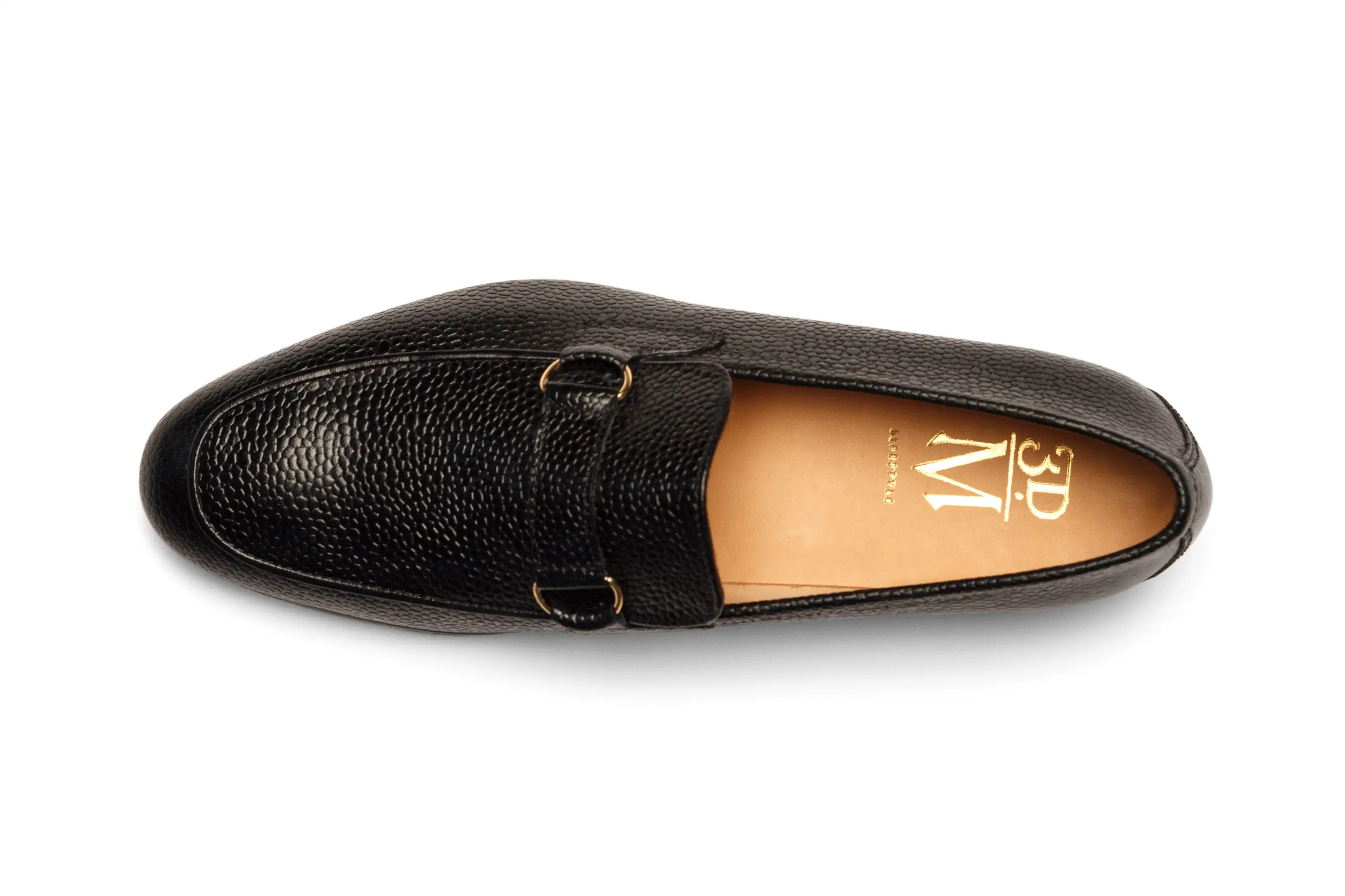 Lorenzo Leather Loafers - Black Grain