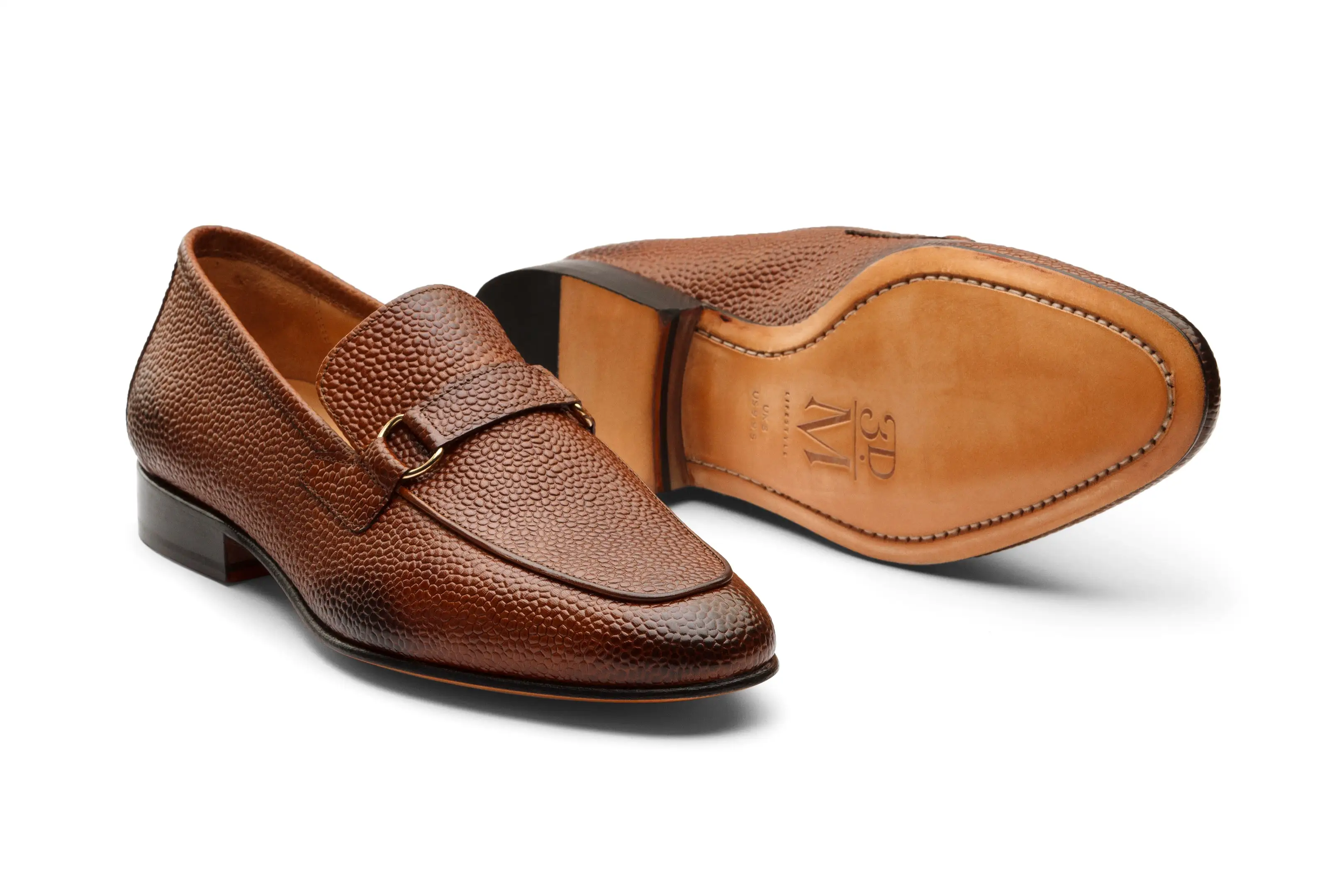 Lorenzo Leather Loafers- Cedar Grain