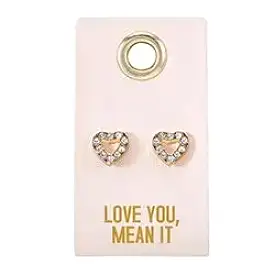 Love You, Mean It Stud Earrings