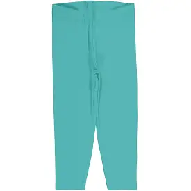 Maxomorra Aqua Cotton Cropped Leggings