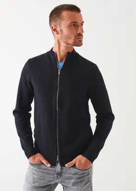 MERINO HALF MILANO ZIP-UP CARDIGAN