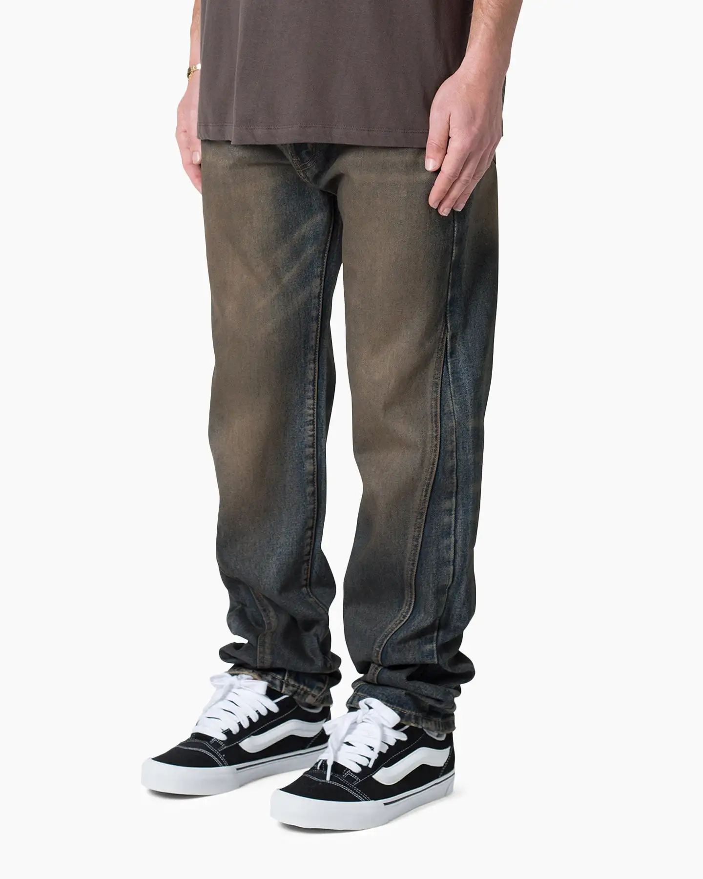 MNML V380 Baggy Denim Jeans Rust