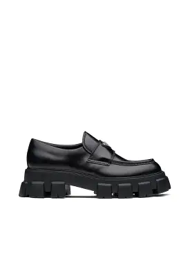 Monolith brushed leather loafers