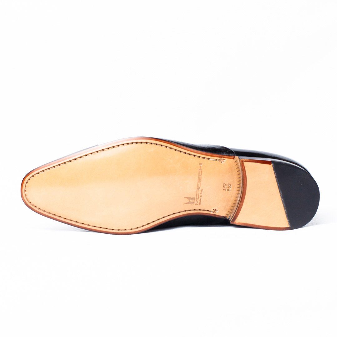 MORESCHI - Metz Calfskin and Peccary leather loafers - Black