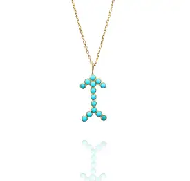 NAYLA SHAMI Turquoise Arrow Necklace