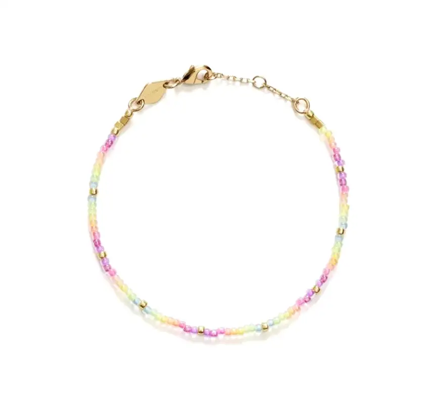 Neon Rainbow Bracelet, Gold