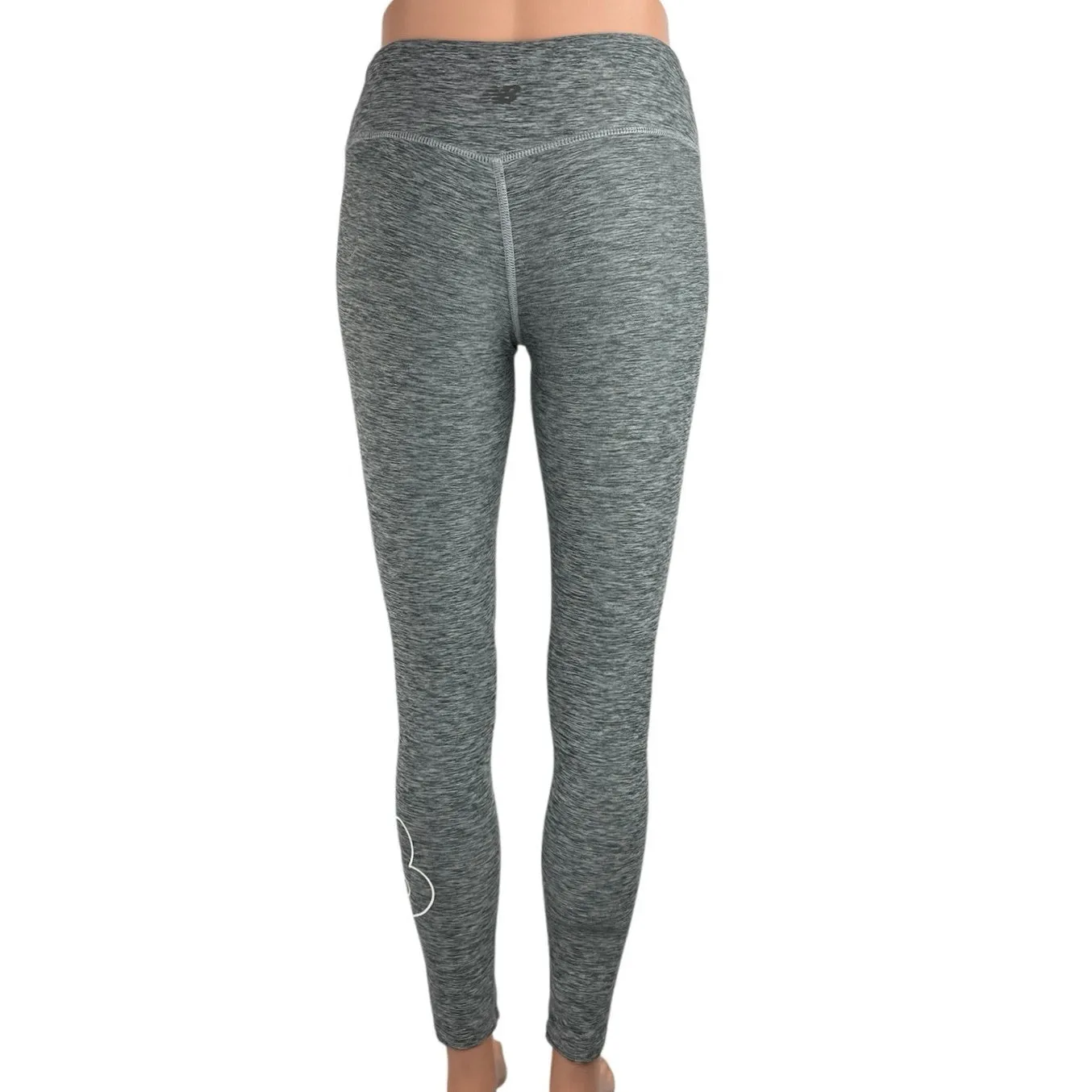 New Balance Women's Gray Low Rise Stretch Activewear Fitness Gym Leggings Size S