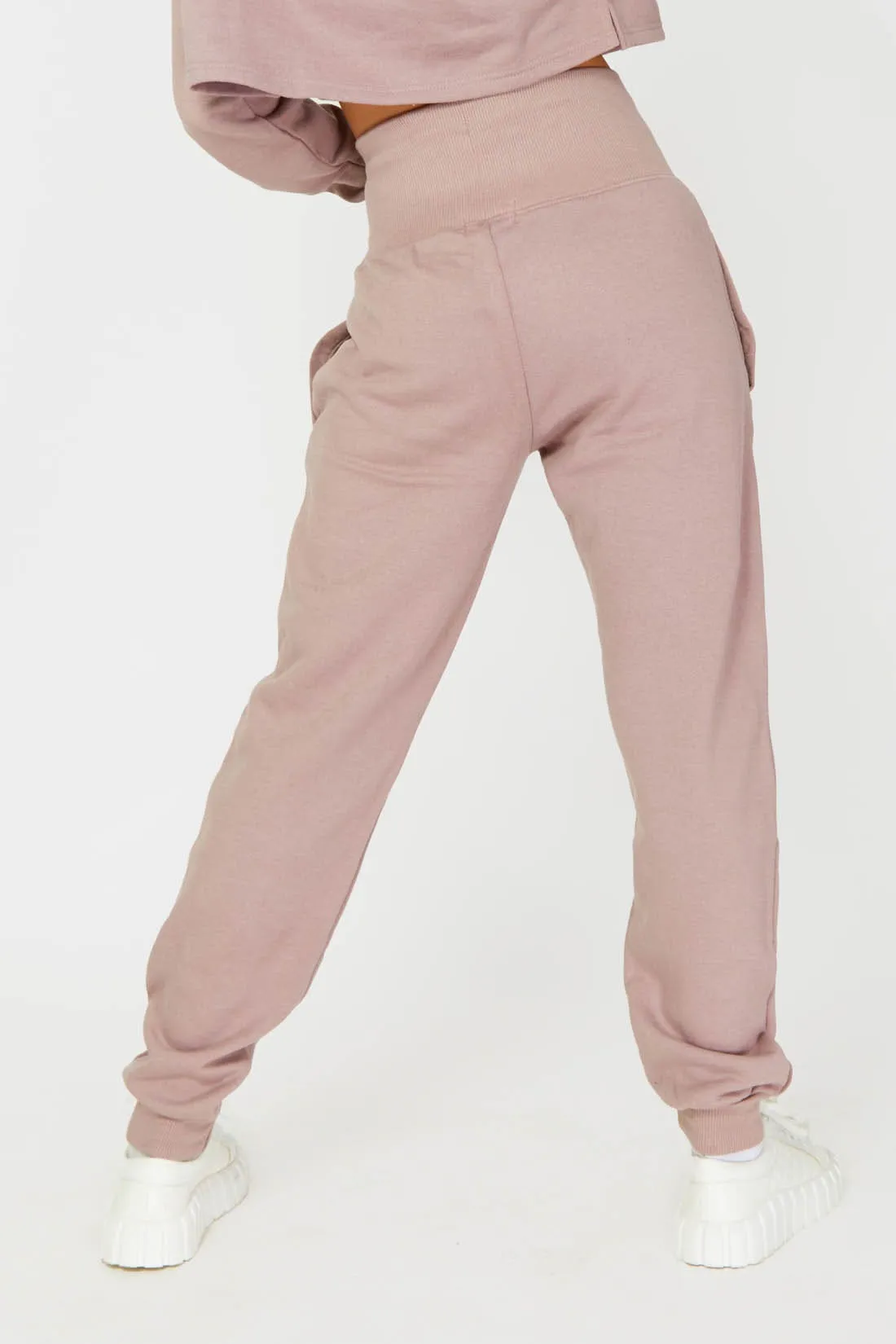 New Mauve Deep Waistband Joggers